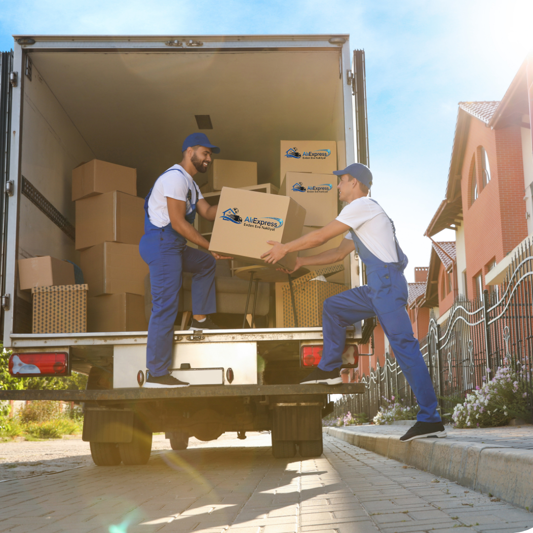 White and Blue Simple Packers and Movers Company Services Promotion Instagram Post